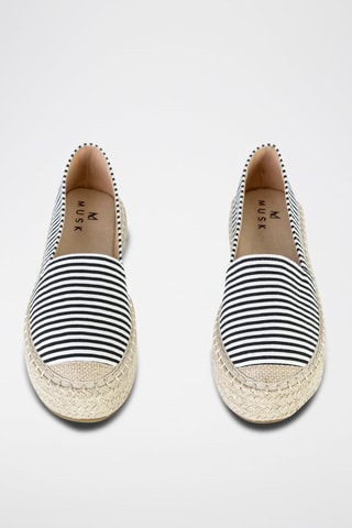 Platform Espadrilles Zwart en Wit - Grijs