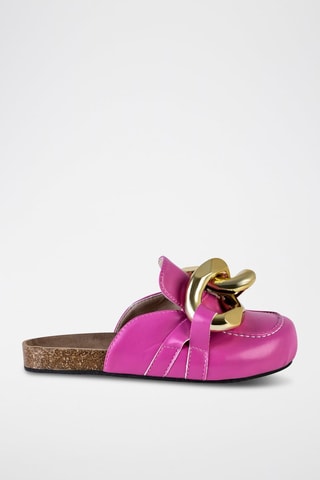 Mules - Doré et rose