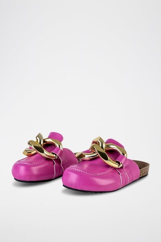 Mules - Doré et rose
