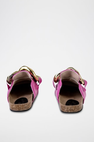 Mules - Doré et rose