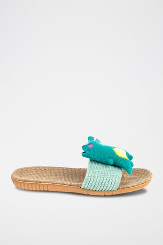 Pantoffels Scarlett  Turquoise - Groen