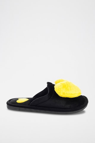 Pantoffels Charlotte Zwart en Geel - Geel