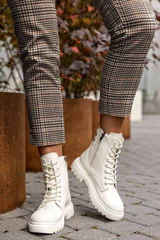 Enkellaarzen  Beige - Beige