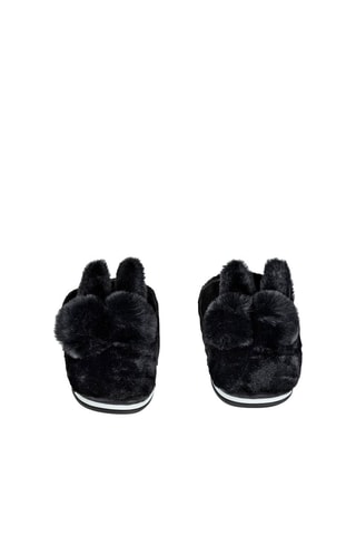 Gevoerde Slippers Parker Zwart - Zwart