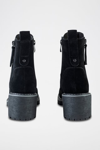 Nubuck Enkellaarzen Zwart - Zwart
