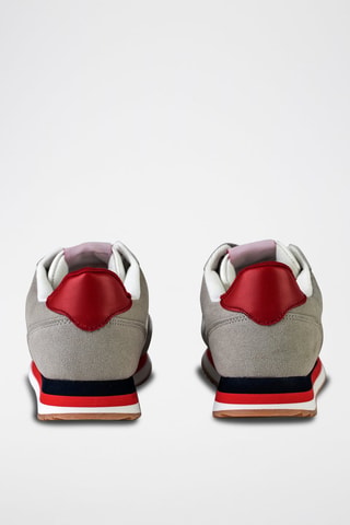 Wedge Sneakers Wit en Grijs - Grijs