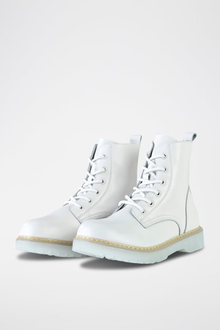Bottines en cuir - Blanc