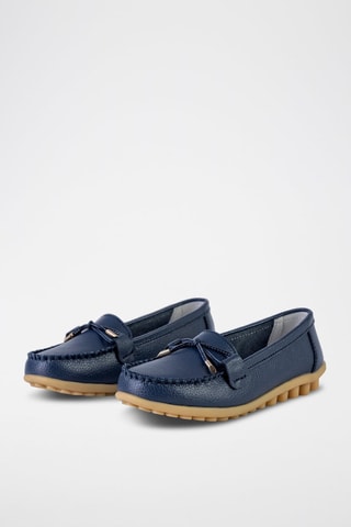 Mocassins - Beige et bleu