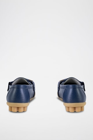 Mocassins - Beige et bleu