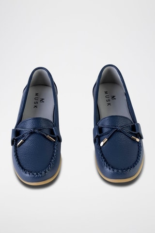 Mocassins - Beige et bleu