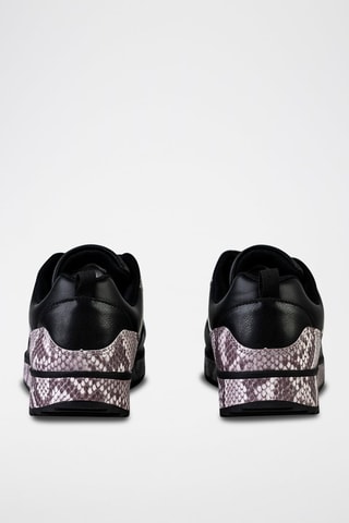 Wedge Sneakers Zwart en Grijs - Zwart