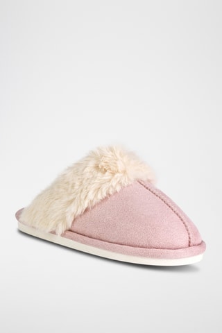 Pantoufles fourrées Elaine - Rose