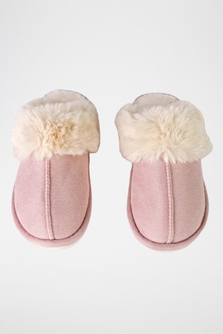 Pantoufles fourrées Elaine - Rose
