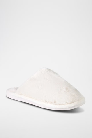 Pantoufles fourrées Lexi - Blanc