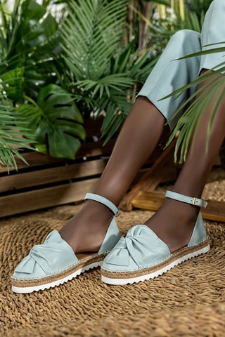 Sandales en cuir - Bleu