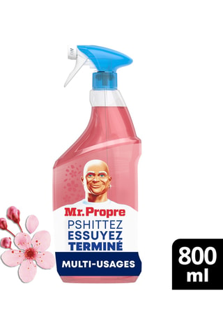 5 x Spray nettoyant Mr. Propre fleurs de cerisier - 800 ml - MASQUE MANQUE INFO