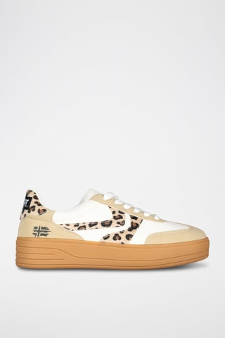 Sneakers Oleopar - Wit en beige