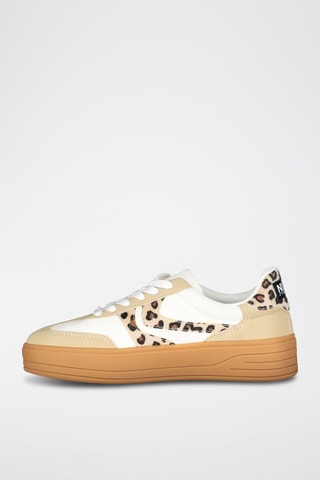 Sneakers Oleopar - Wit en beige
