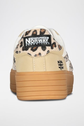 Sneakers Oleopar - Wit en beige