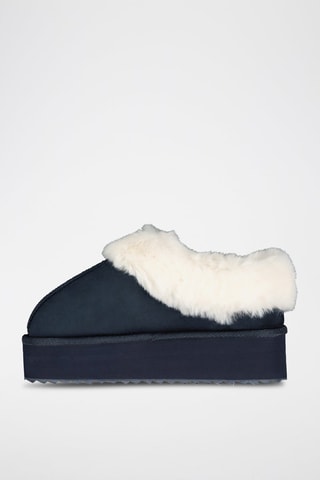 Gevoerde Platform Low Boots Oninkasi - Marineblauw