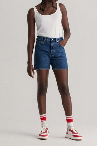 Short en jean - Bleu marine
