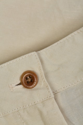 Short en lin taille haute - Beige
