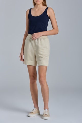 Short en lin - Beige
