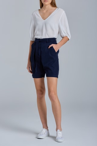 Short taille haute - Bleu foncé