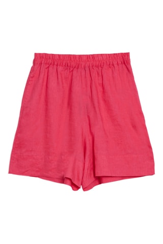 Short en lin - Fuchsia