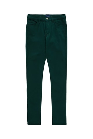 Pantalon skinny taille haute - Vert foncé