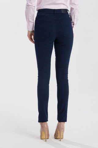 Pantalon skinny taille haute - Bleu marine