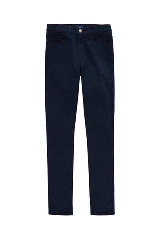 Pantalon skinny taille haute - Bleu marine