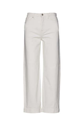 Jean wide legs taille haute - Ecru