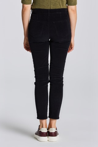 Pantalon slim en velours - Noir