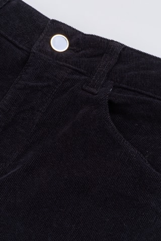 Pantalon slim en velours - Noir