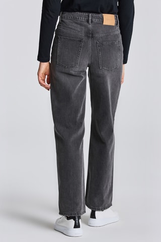 Jean regular taille haute - Noir