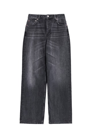 Jean regular taille haute - Noir