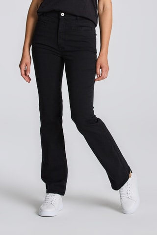 Jean flare taille haute - Noir