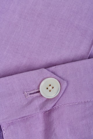 Pantalon regular en lin - Violet