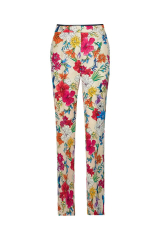 Pantalon regular en lin - Ivoire