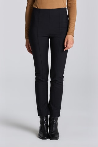 Pantalon slim taille haute - Noir