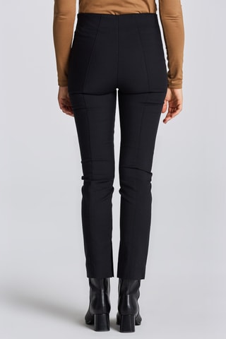 Pantalon slim taille haute - Noir
