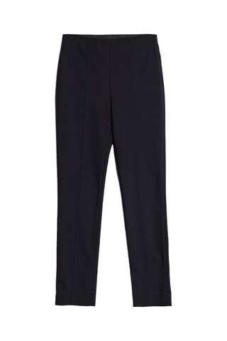 Pantalon slim taille haute - Noir