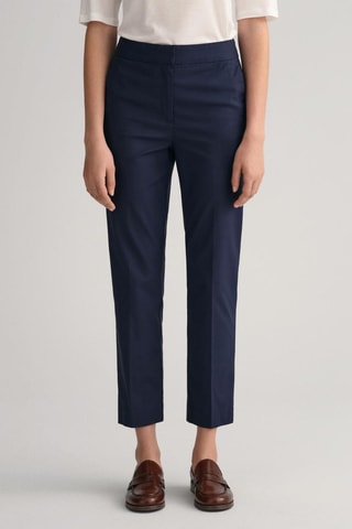 Pantalon slim taille haute - Bleu nuit