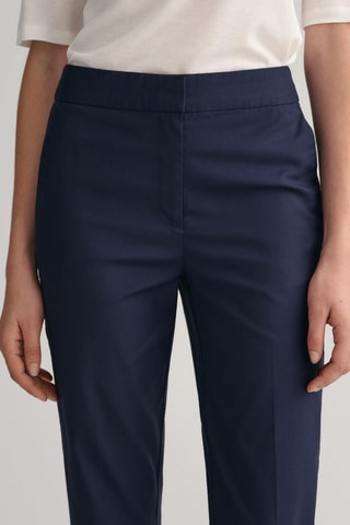 Pantalon slim taille haute - Bleu nuit