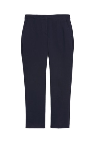 Pantalon slim taille haute - Bleu nuit