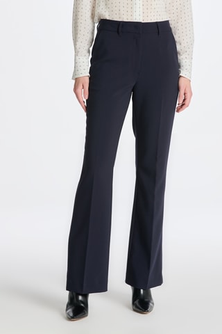 Pantalon slim taille haute - Bleu nuit