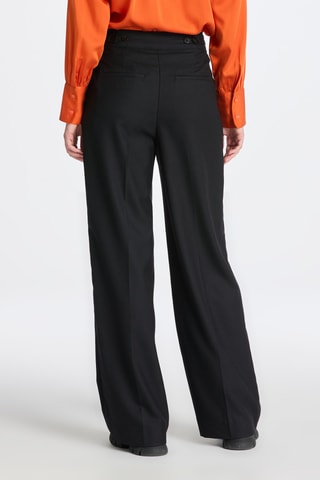 Pantalon droit en laine - Noir