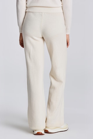 Pantalon en laine et cachemire - Ivoire