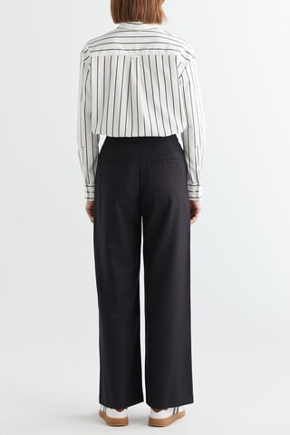 Pantalon slim en laine - Noir